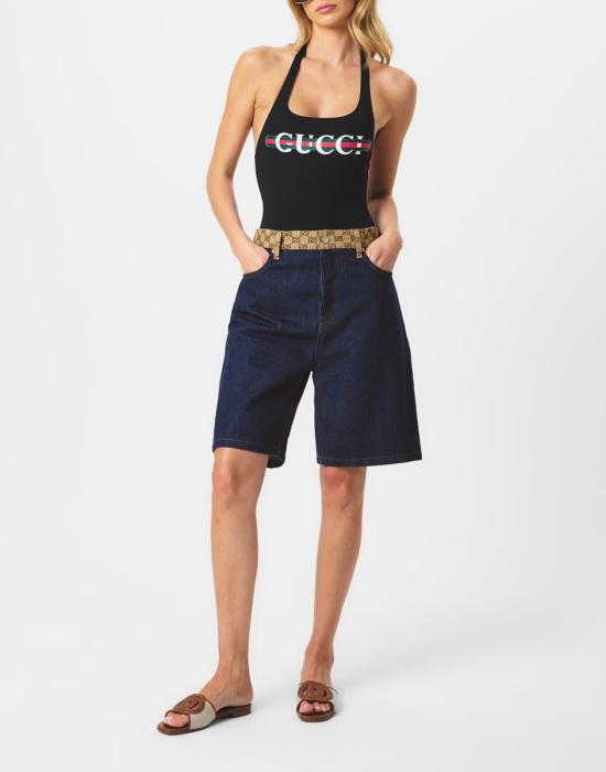 26SS 구찌 스파클링 저지 스윔수트 820749XHAKC1152 BLACK - GUCCI