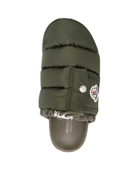26SS 몽클레어 몬 포켓 패딩 레더 뮬 K109B4M00040M508081A GREEN - MONCLER