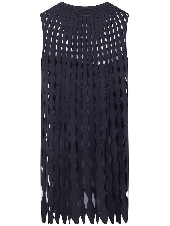 26SS 엠포리오 아르마니 미디 원피스 EW002985AF22467 UC001 BLACK - EMPORIO ARMANI