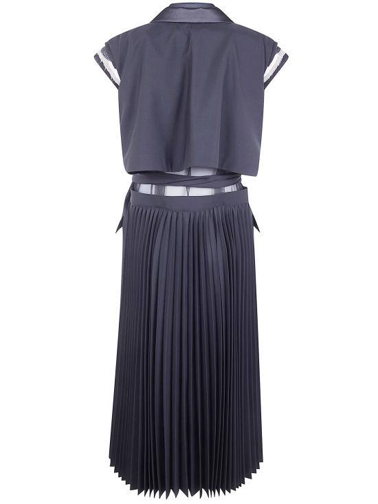 26SS 사카이 미디 원피스 2608279 001 BLACK - SACAI