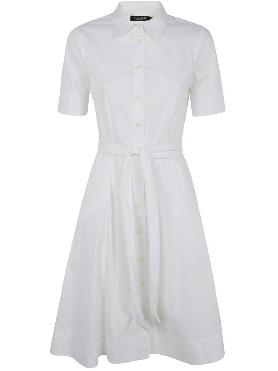 26SS 랄프 로렌 미디 원피스 200748950015 WHITE