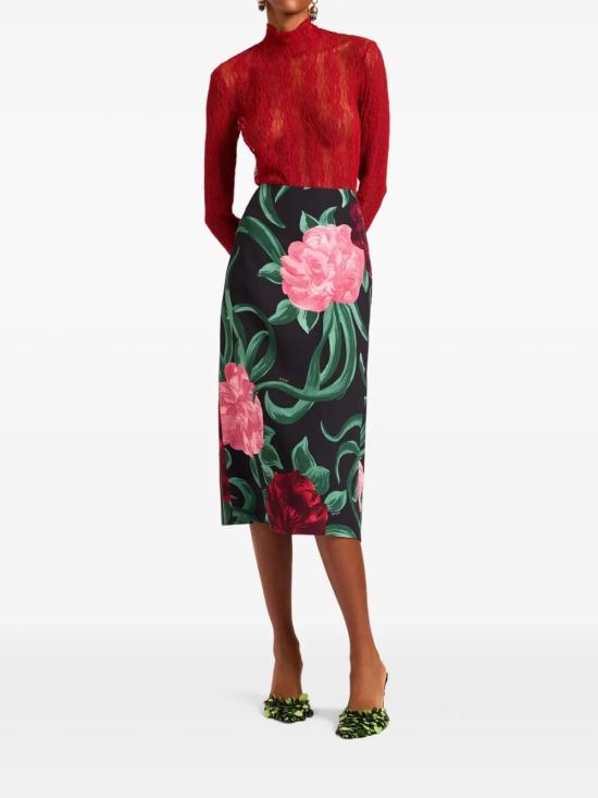 26SS 라 더블제이 미디 스커트 SKI0011SAB001PEO05 BL01 BLACK - LA DOUBLEJ