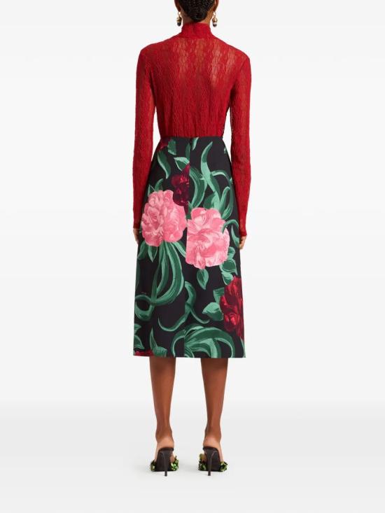 26SS 라 더블제이 미디 스커트 SKI0011SAB001PEO05 BL01 BLACK - LA DOUBLEJ