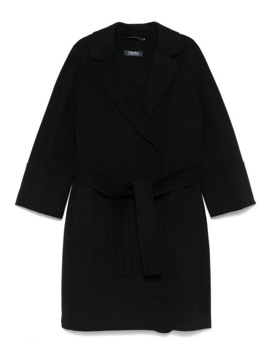 25FW 막스마라 아로나 버진 울 벨트 코트 2529016071600ARONA013 Black