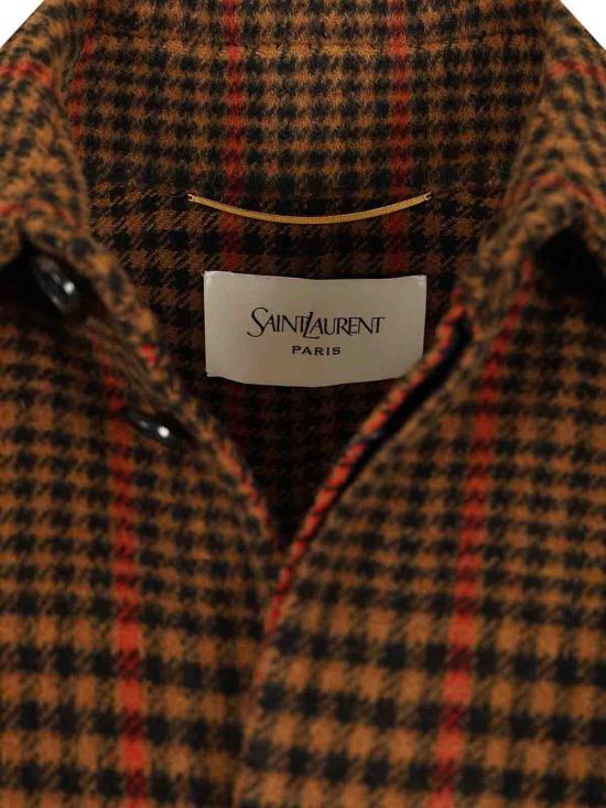 25FW 생로랑 미디 스커트 842744Y1M562513 Brown - SAINT LAURENT