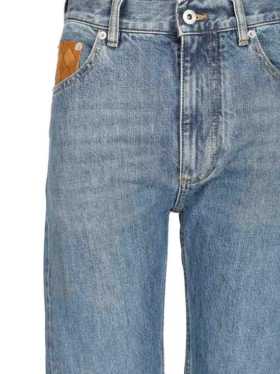 25FW 보테가베네타 스트레이트 팬츠 831607V42W04715 Blue - BOTTEGA VENETA