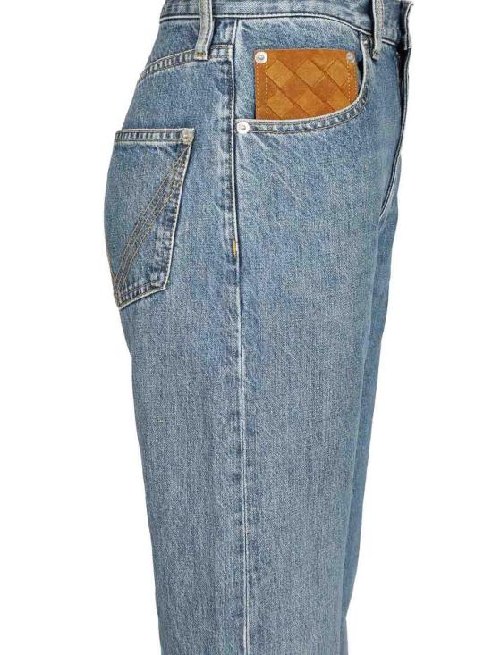 25FW 보테가베네타 스트레이트 팬츠 831607V42W04715 Blue - BOTTEGA VENETA