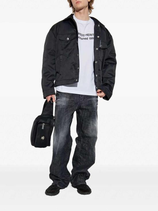 25FW 디스퀘어드2 스트레이트 팬츠 S74LB1717S30357900 Black - DSQUARED2