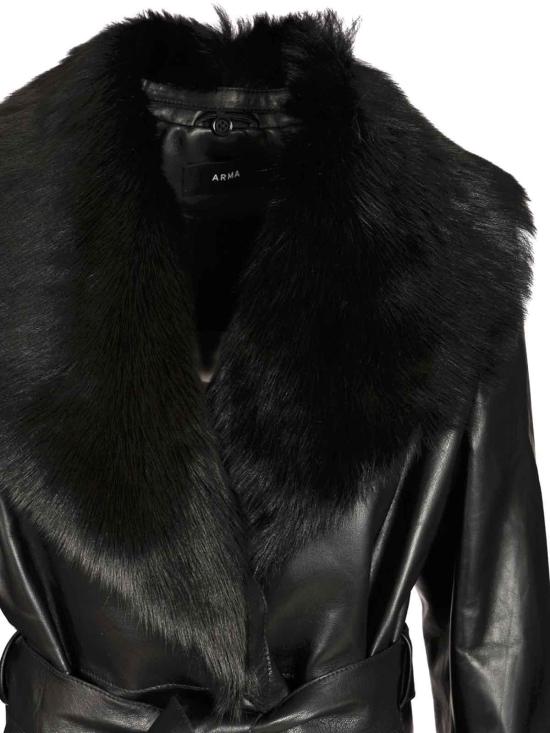 25FW 아르마 가죽 자켓 007L25606702 Black - ARMA