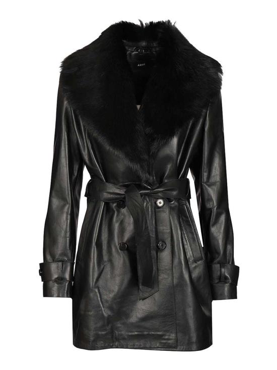 25FW 아르마 가죽 자켓 007L25606702 Black