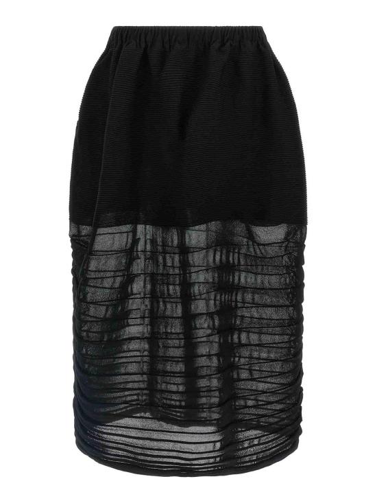 25FW 이세이 미야케 미디 스커트 IM58KG31115 Black