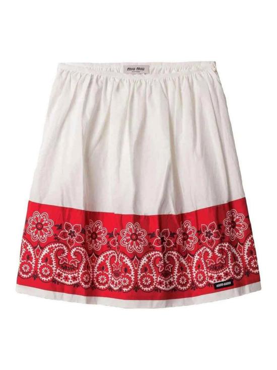25FW 미우미우 미디 스커트 MG2487SOOO17LZF0970 White