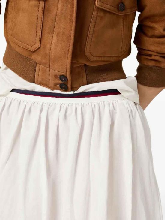 25FW 미우미우 미디 스커트 MG2487SOOO17LZF0970 White - MIU MIU