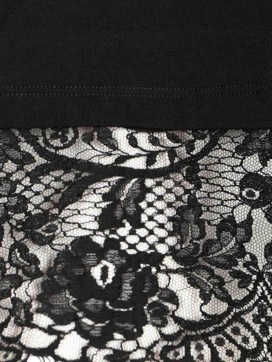 26SS 알렉산더 맥퀸 반팔 티셔츠 850805QLAE61000 Black - ALEXANDER MCQUEEN