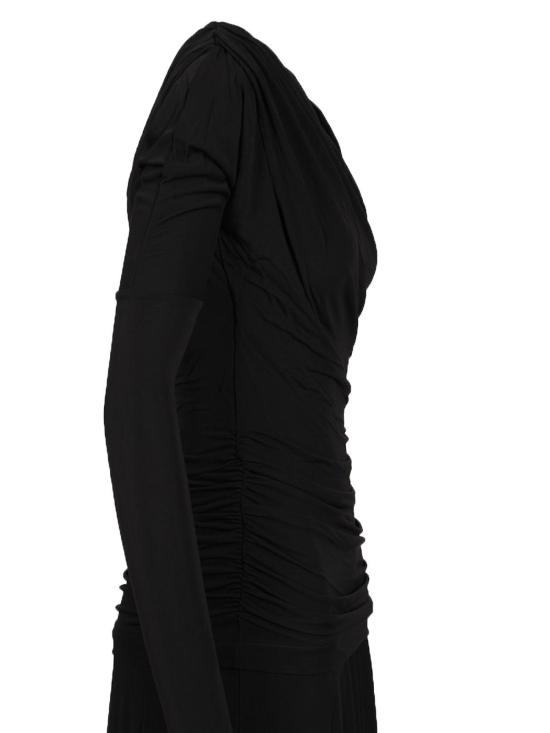 25FW 가니 미디 스커트 T4213099 Black - GANNI