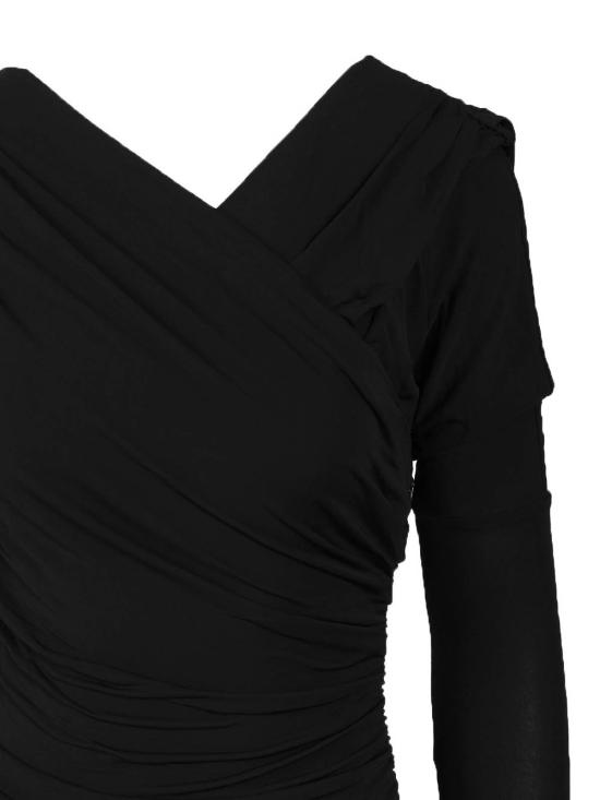 25FW 가니 미디 스커트 T4213099 Black - GANNI