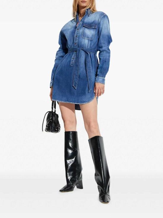 26FW 디스퀘어드2 폴로 티셔츠 S75CV0949S30341470 Dark Blue - DSQUARED2