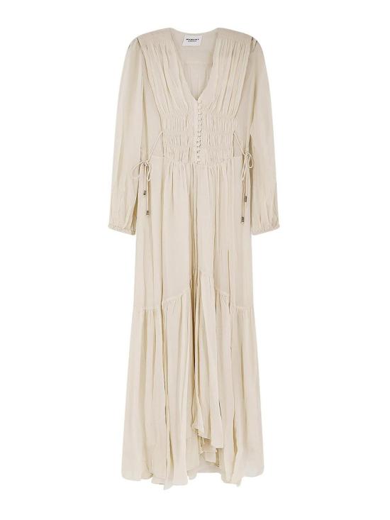 26SS 이자벨마랑에뚜왈 미디 스커트 RO0798FBD1J08E23EC Beige