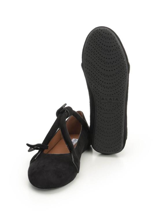 25FW 알라이아 플랫 슈즈 AA3A1011C0C05999 Black - ALAIA