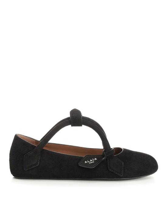 25FW 알라이아 플랫 슈즈 AA3A1011C0C05999 Black