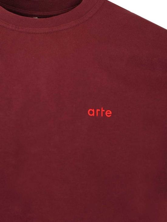 25FW 아르떼 앤트워프 반팔 티셔츠 AW25199T602 Dark Red - ARTE ANTWERP
