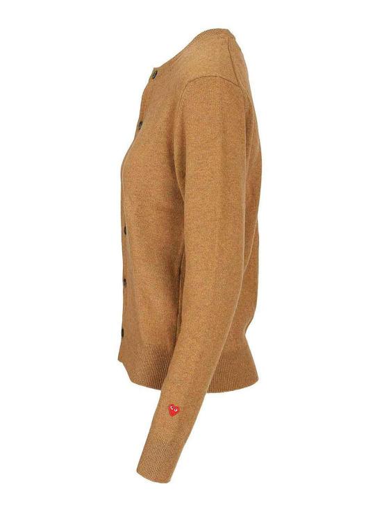 25FW 꼼데가르송 슬리브 스몰 하트 가디건 AXN0910513 Beige - COMME DES GARCONS