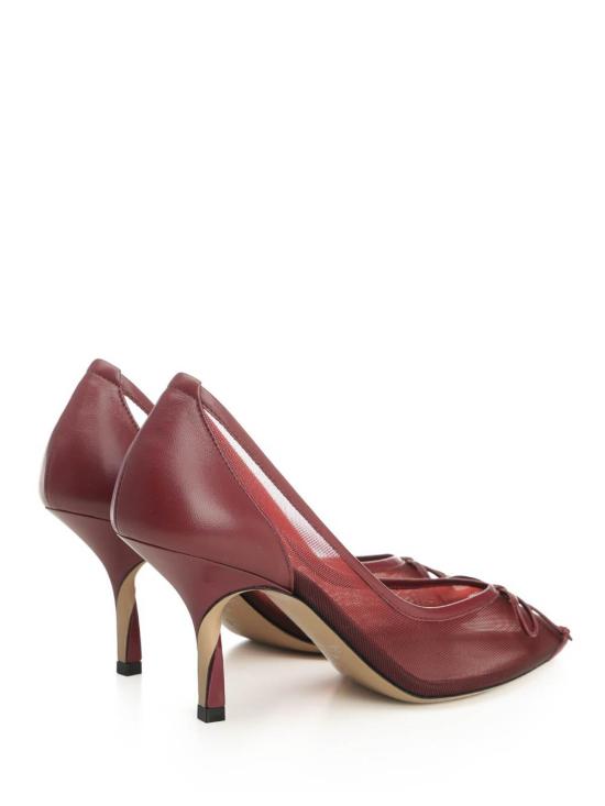 25FW 자크뮈스 힐/펌프스 25HFOW00178AW00661490 Dark Red - JACQUEMUS