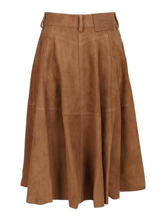 25FW 아미 미디 스커트 H25FSK437LH0059216H25 Brown - AMI