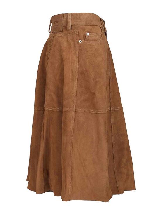 25FW 아미 미디 스커트 H25FSK437LH0059216H25 Brown - AMI