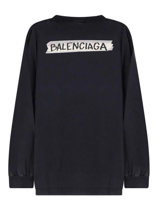 26SS 발렌시아가 반팔 티셔츠 850404TTVL61041 Black - BALENCIAGA