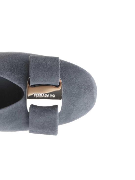 25FW 살바토레 페라가모 플랫 슈즈 01K5777854761C004 Grey - SALVATORE FERRAGAMO