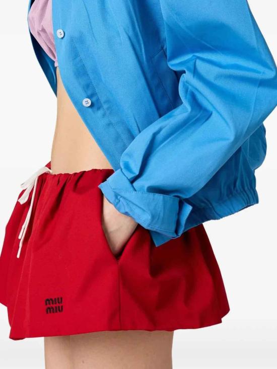 25FW 미우미우 미디 스커트 MG2200SOOO1BMSF0D56 Red - MIU MIU