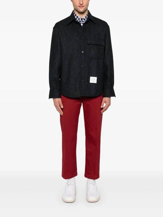  톰브라운 셔츠 MWL420A05385415 Dark Blue - THOM BROWNE