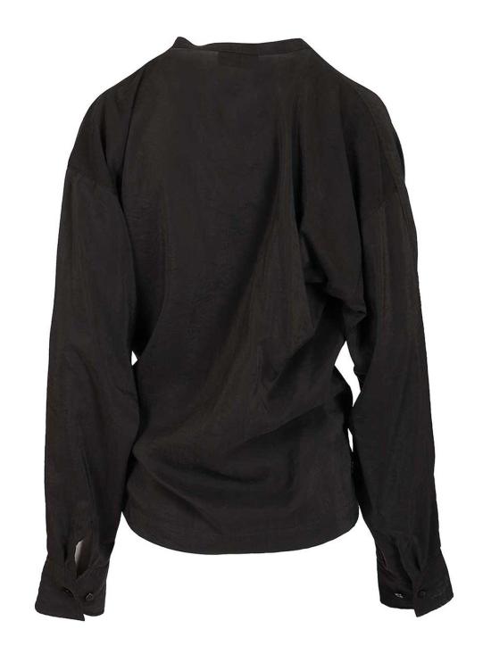  르메르 드라이 실크 트위스티 탑 TO1081LF1308BK999 Black - LEMAIRE