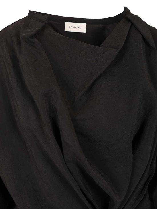  르메르 드라이 실크 트위스티 탑 TO1081LF1308BK999 Black - LEMAIRE