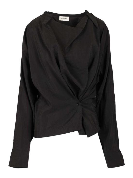  르메르 드라이 실크 트위스티 탑 TO1081LF1308BK999 Black