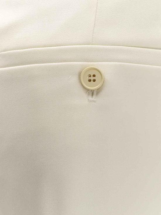 26SS 알렉산더 맥퀸 스트레이트 팬츠 858534QJAAC9016 White - ALEXANDER MCQUEEN