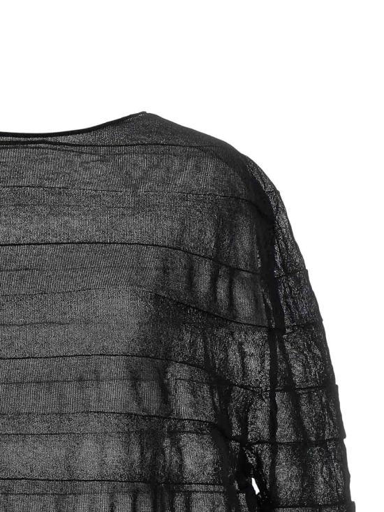 26FW 이세이 미야케 민소매 티셔츠 IM58KN30915 Black - ISSEY MIYAKE