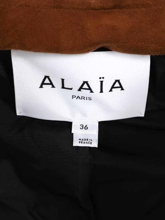 25FW 알라이아 수트 자켓 AA9V1121L017B701 Brown - ALAIA