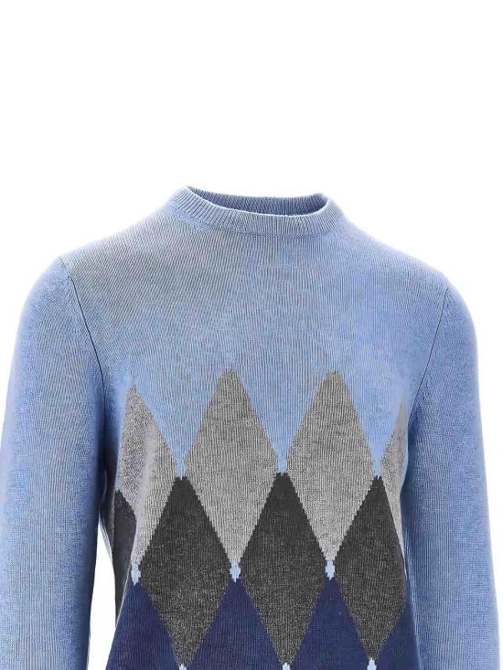 25FW 발렌타인 스웨터 B2P0007K0A893000 Blue - BALLANTYNE