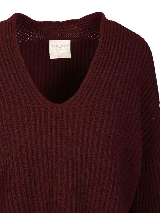 26FW 포르테포르테 탑 14436F48M2510 Dark Red - FORTE FORTE