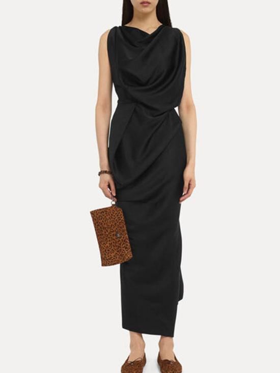 25FW 비비안웨스트우드 롱 원피스 110103A5W01ADN401 Black - VIVIENNE WESTWOOD