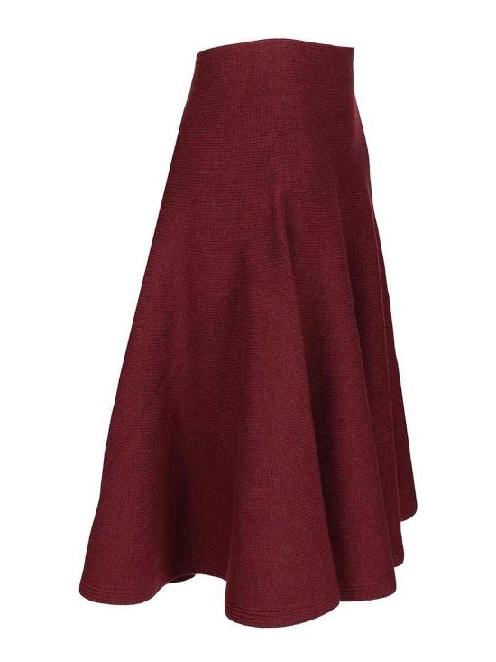  알라이아 플레어 팬츠 AA9J2418K115B332 Dark Red - ALAIA