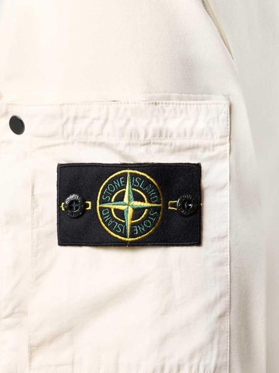  스톤 아일랜드 탑 L1S156100018S0410V0093 White - STONE ISLAND