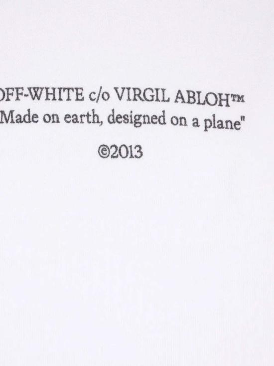 26FW 오프화이트 로고 프린트 캥거루 포켓 후드 티셔츠셔츠 OMBB085F25FLE0160110 - OFF WHITE