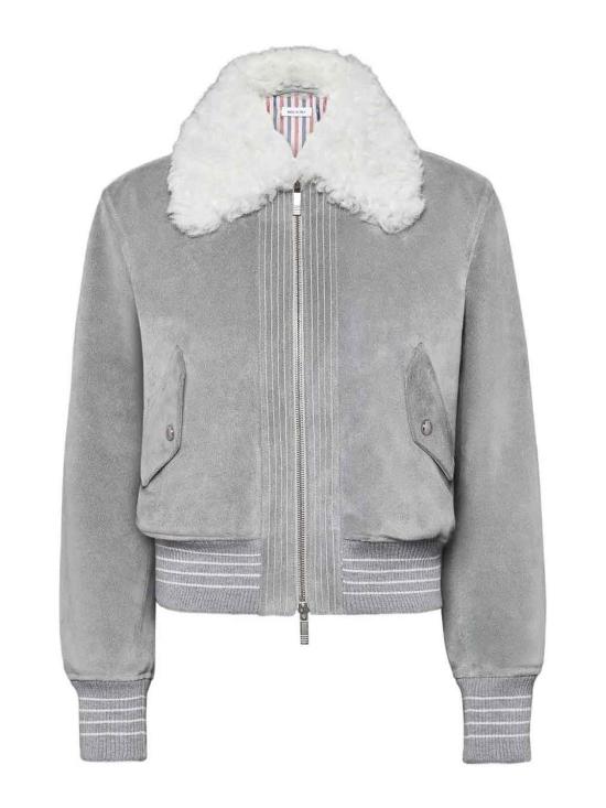 26FW 톰브라운 가죽 자켓 FBC910YL0140035 Grey