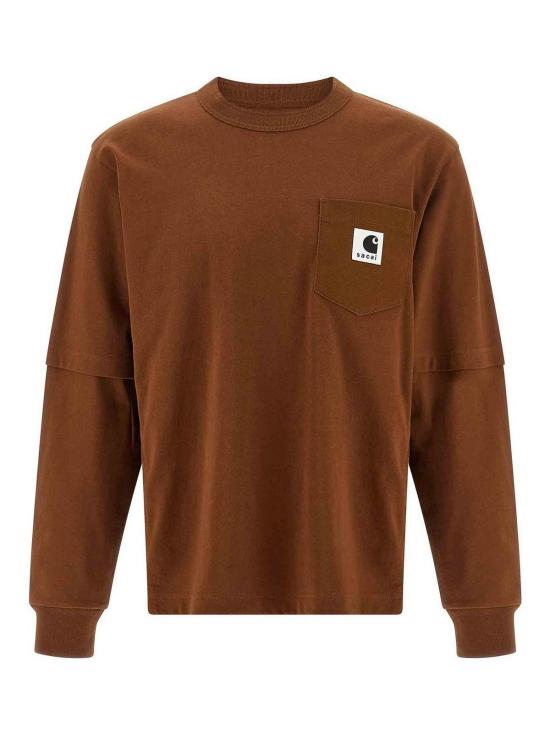 25FW 사카이 반팔 티셔츠 2500994S642 Brown