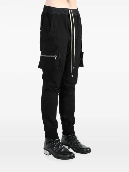 25FW 릭 오웬스 트레이닝/조거 팬츠 RU02E1396BA09 Black - RICK OWENS