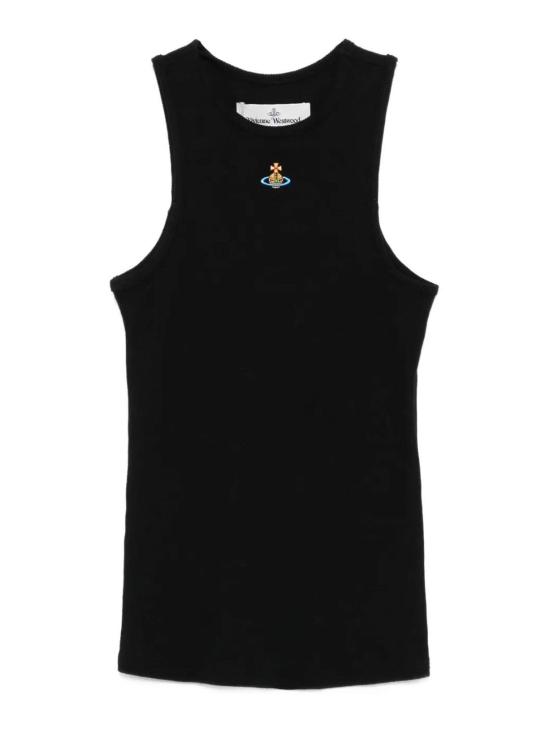 26SS 비비안웨스트우드 민소매 티셔츠 3G01003ZJ009CN401 Black