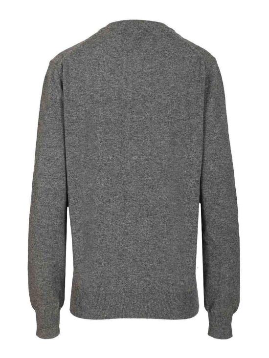 26SS 꼼데가르송 플레이 레드 하트 니트 가디건 AXN0070513 Grey - COMME DES GARCONS